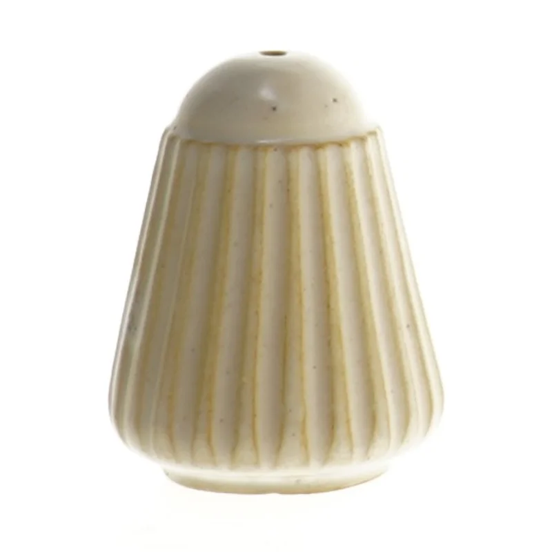 Riflet Keramisk salt- eller peberbøsse (str. 7 cm)