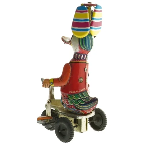 Vintage blik legetøjsand på cykel fra BLIO (str. 20 cm)