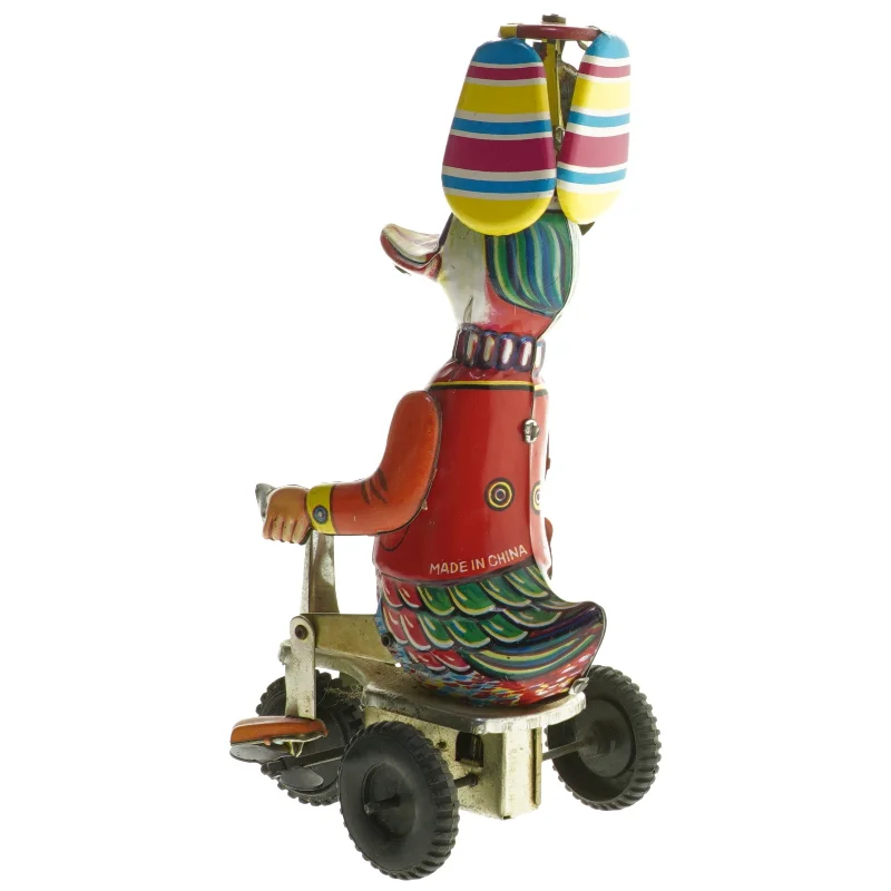 Vintage blik legetøjsand på cykel fra BLIO (str. 20 cm)