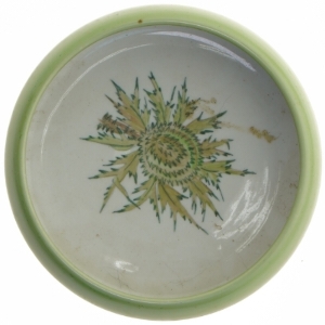 Keramisk skål med motiv (str. Ø 17 cm)