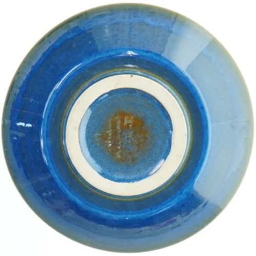 Blå keramisk skål fra Søholm (str. Ø 29 cm)