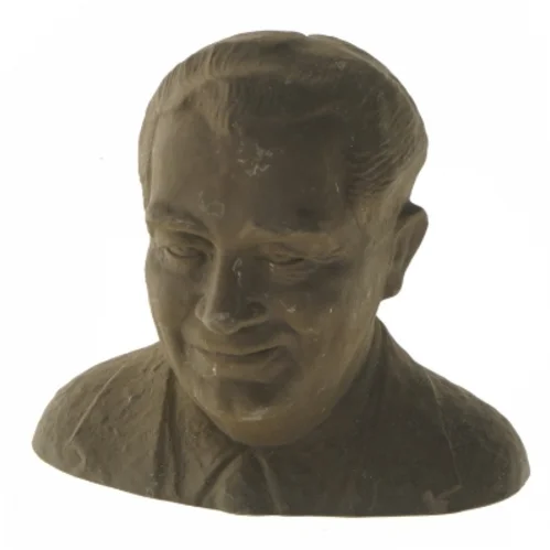 Sparbøsse i form af hoved fra Bikuben (str. 18x21 cm)