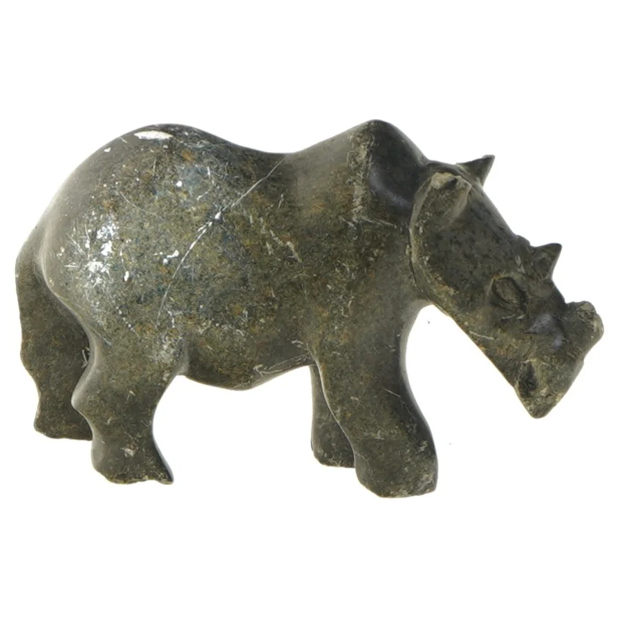 Skulptur af næsehorn (str. 8,5x14,5 cm)