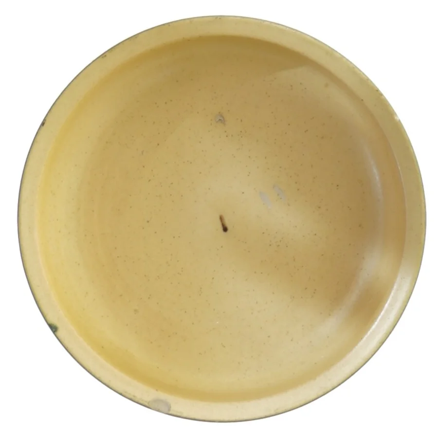 Dekorativ lille keramisk skål med fuglemotiv (str. 11 cm)
