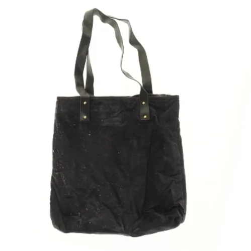 Sort stof taske (str. 41x40x11 cm)