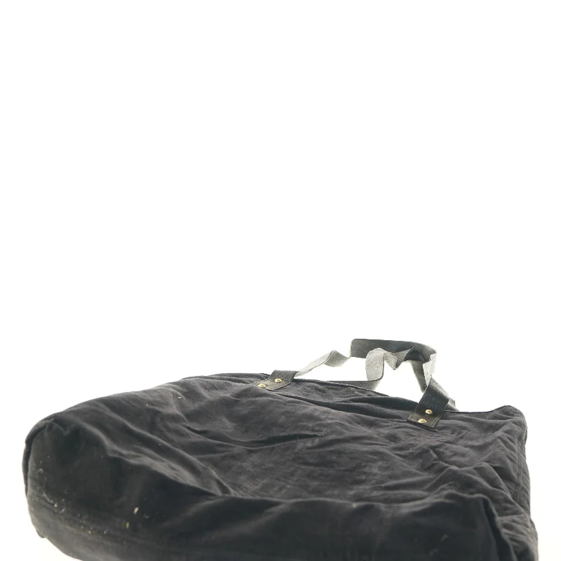 Sort stof taske (str. 41x40x11 cm)