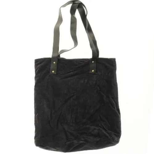 Sort stof taske (str. 41x40x11 cm)