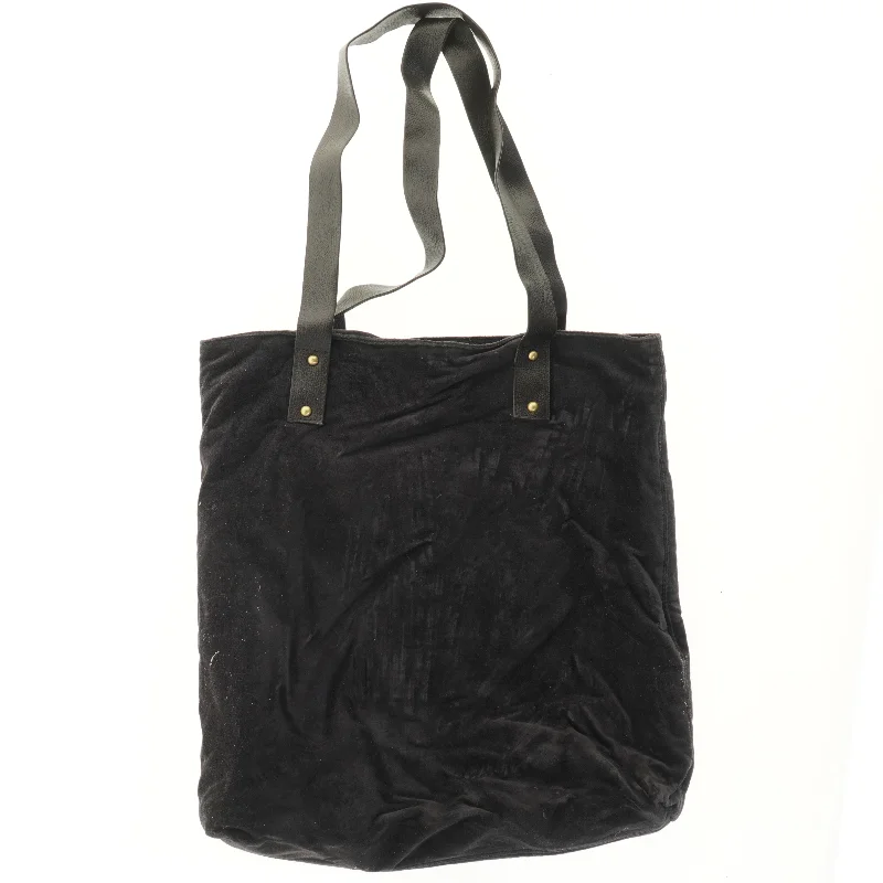 Sort stof taske (str. 41x40x11 cm)