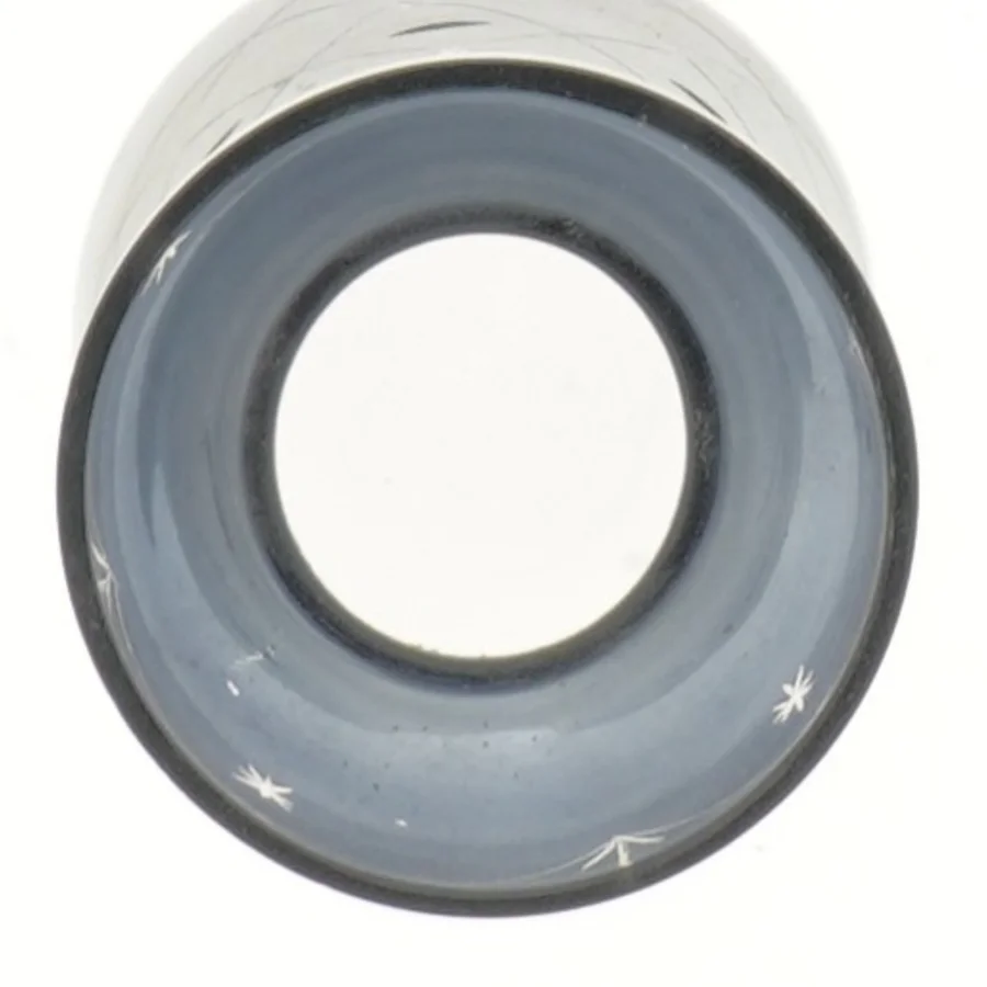 Hycintglas Glasvase med indgraveringer (str. 16 cm)