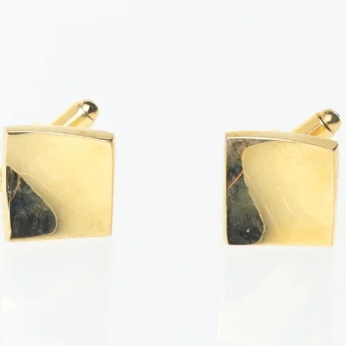 Guld manchetknapper (str. 2 cm)