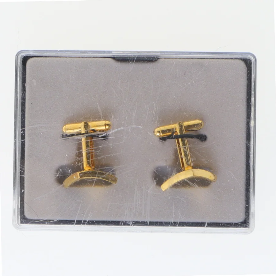 Guld manchetknapper (str. 2 cm)