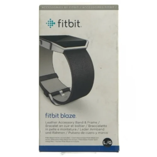 Fitbit Blaze læderrem og ramme fra Fitbit (str. Størrelse L/G)