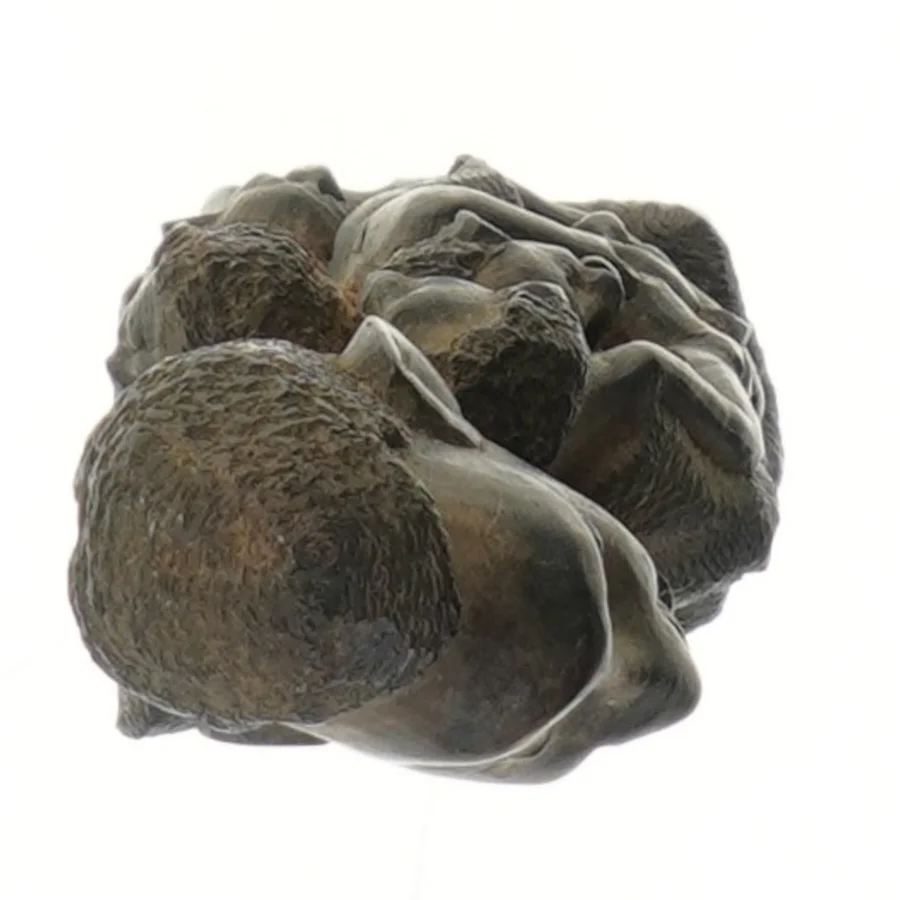 Træskulptur af mennesker (str. 24,5 cm)