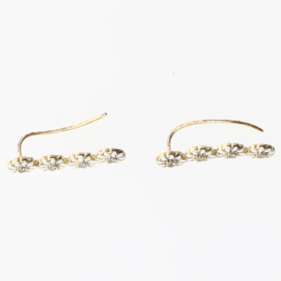   Christina margurit Blomst-formet øreringe med sten fra Christina Jewelry & Watches (str. 2,5 cm)