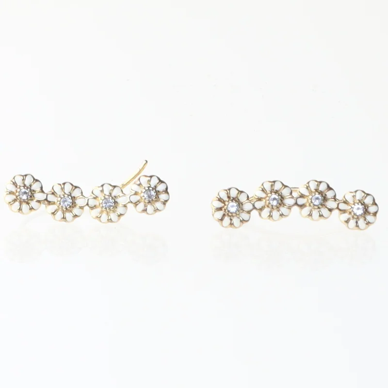   Christina margurit Blomst-formet øreringe med sten fra Christina Jewelry & Watches (str. 2,5 cm)