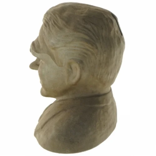 Skulptur i form af buste med møntindkast fra Bikuben (str. 17x21 cm)
