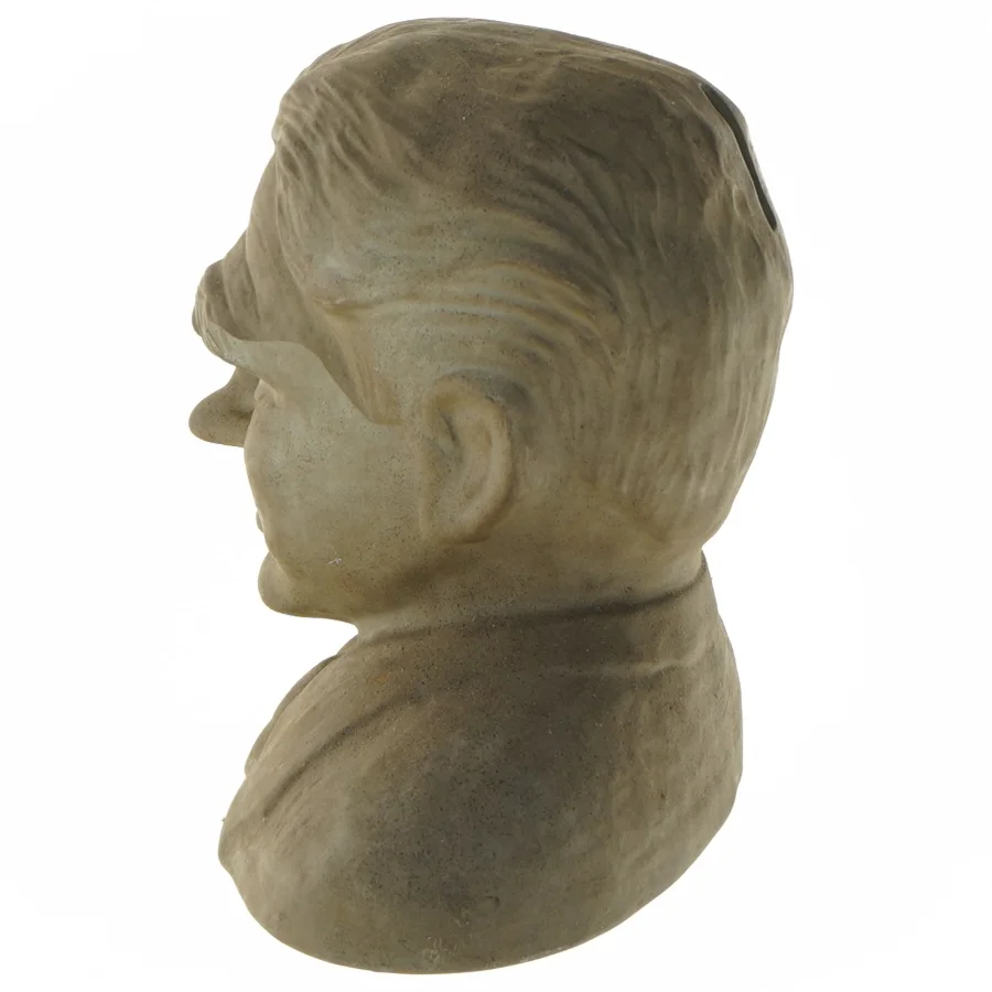 Skulptur i form af buste med møntindkast fra Bikuben (str. 17x21 cm)