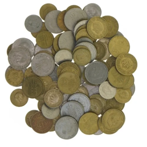 Samling af gamle danske mønter