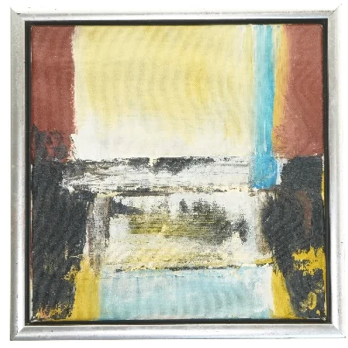 Abstrakt maleri i ramme (str. 34x34 cm)