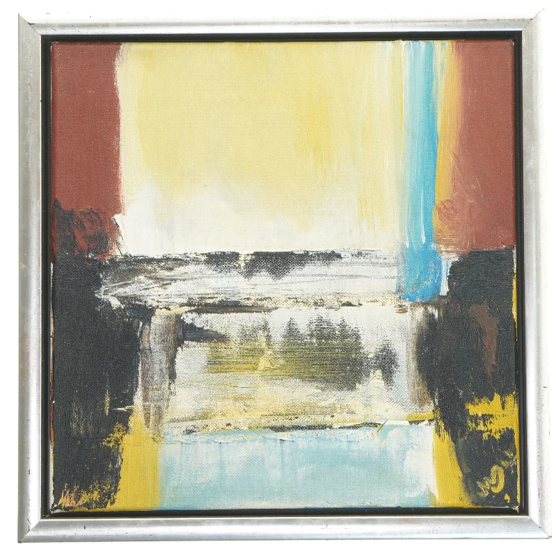 Abstrakt maleri i ramme (str. 34x34 cm)