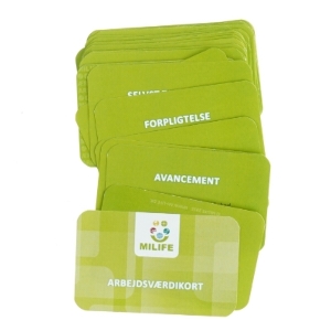 Milife arbejds værdikortspil fra Milife