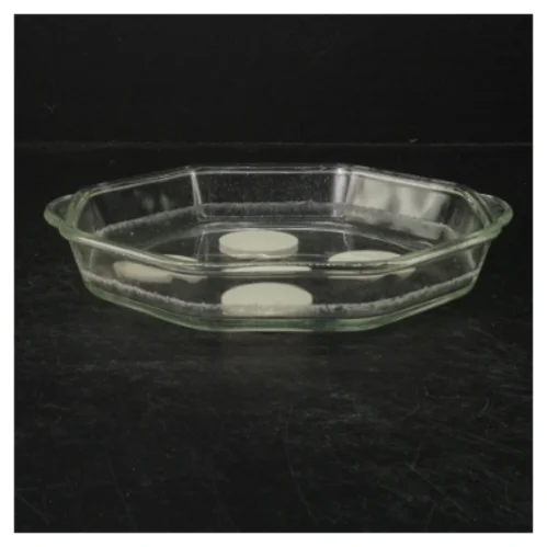 Glasfad med silikonedutter fra Pyrex (str. 22 cm)