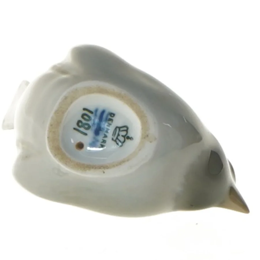 Royal copenhagen rødkælk Porcelænsfugl (str. 10x5 cm) fra Royal Copenhagen