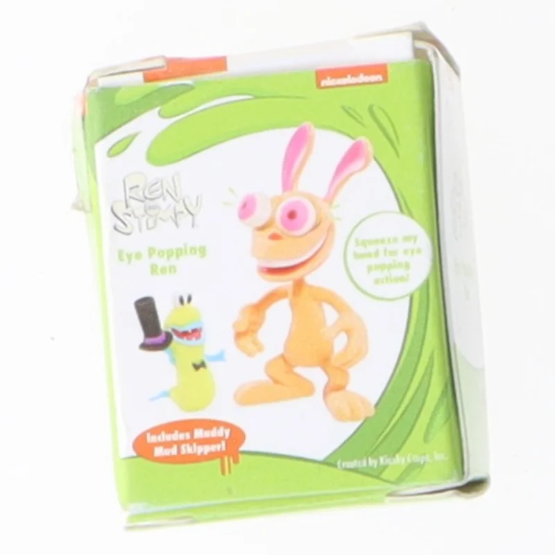 Ren & Stimpy - Eye Popping Ren figur fra Nickelodeon (str. 3x2,5 cm)
