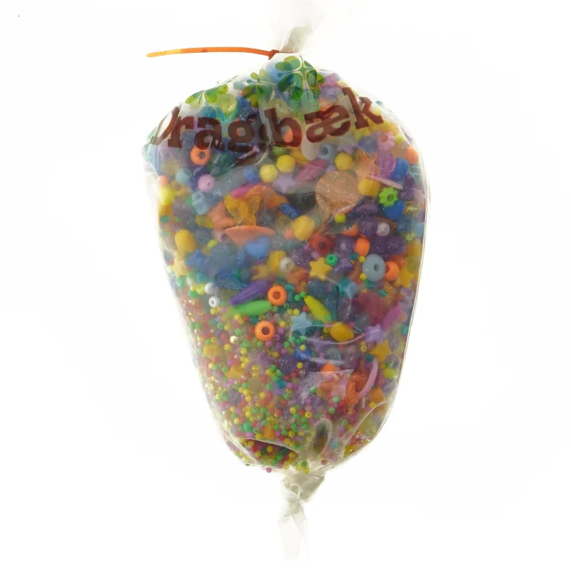 Pose med blandede perler fra Dragsb Æ K