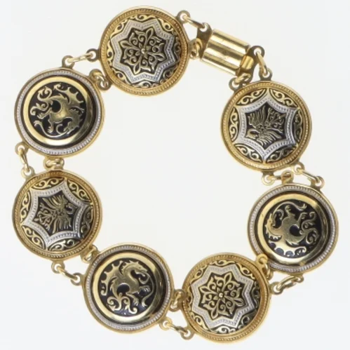 Armbånd med cirkulært design (str. Ø 7,5 cm)