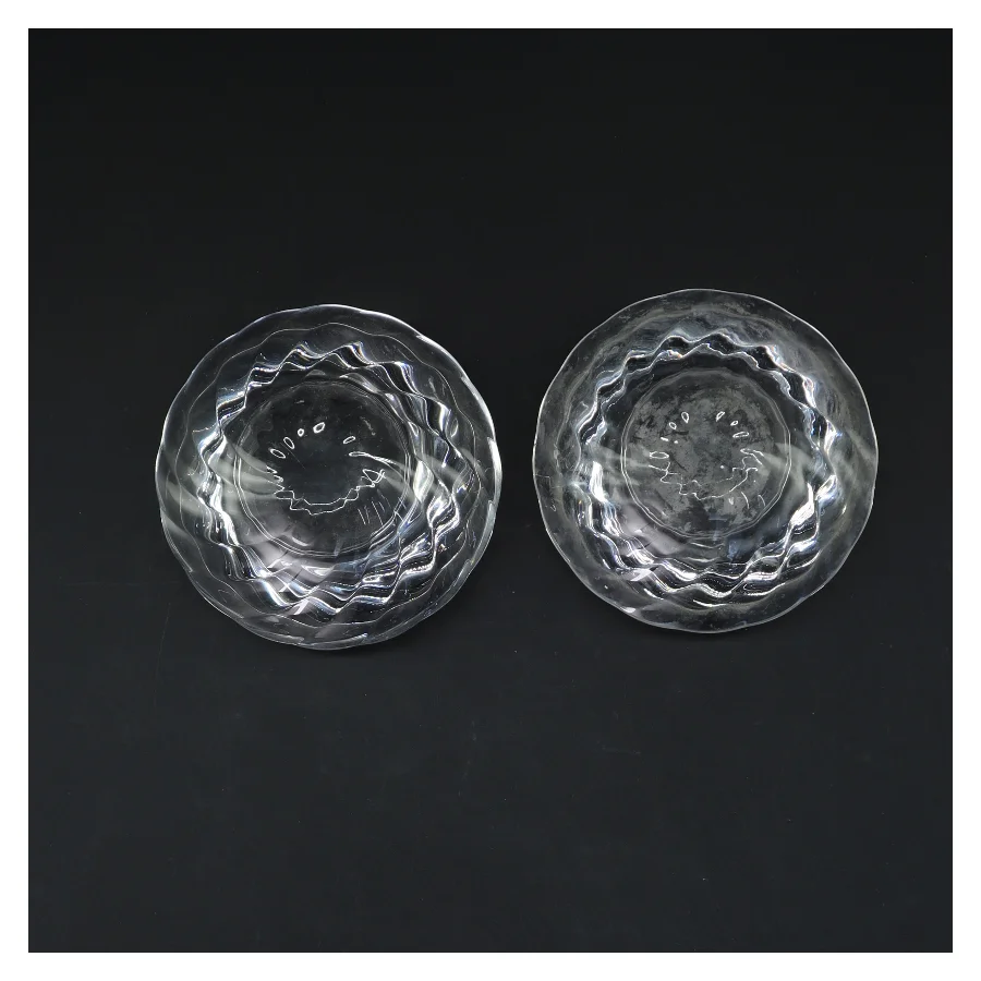 Glas fyrfadsstager fra Royal Copenhagen (str. Ø 10 cm)