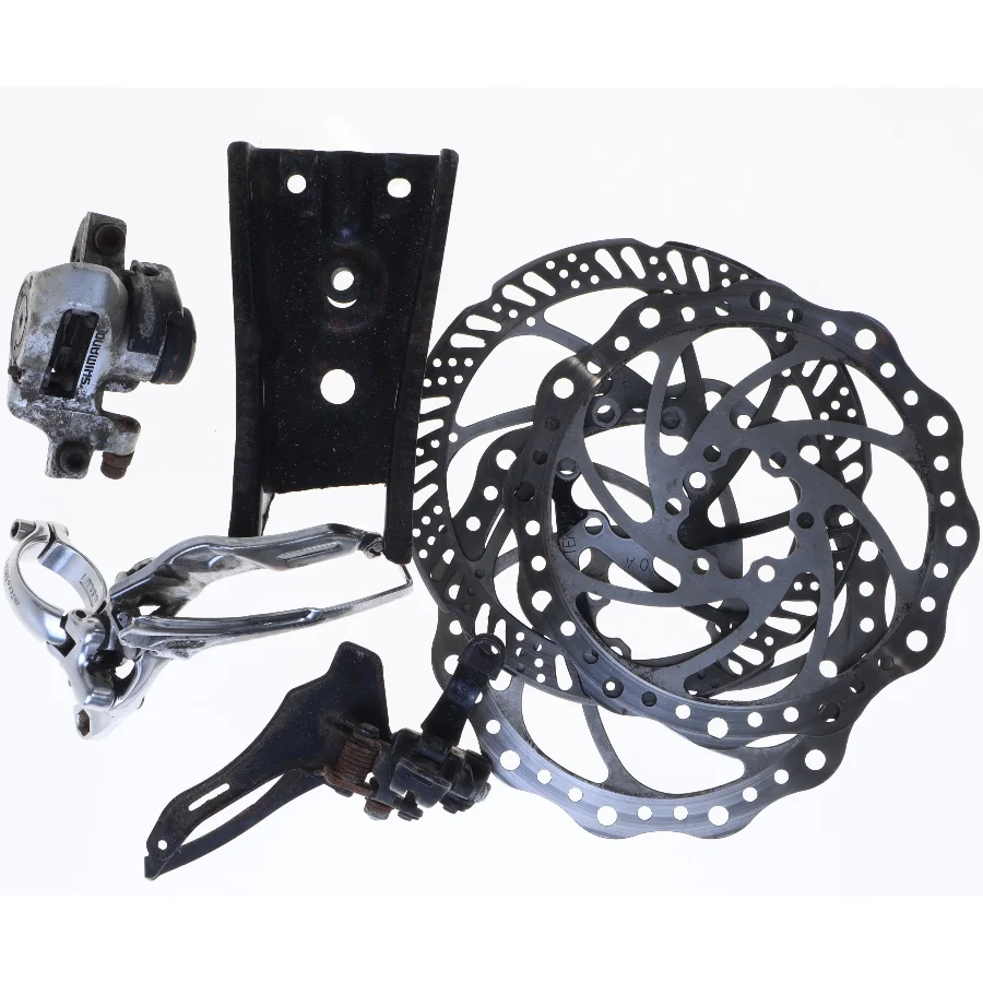 Cykelbremsesæt med rotorer og caliper