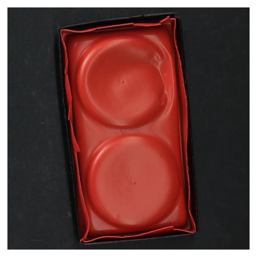 Lysestager i tin med etui (str. Ø. 6,5 cm)