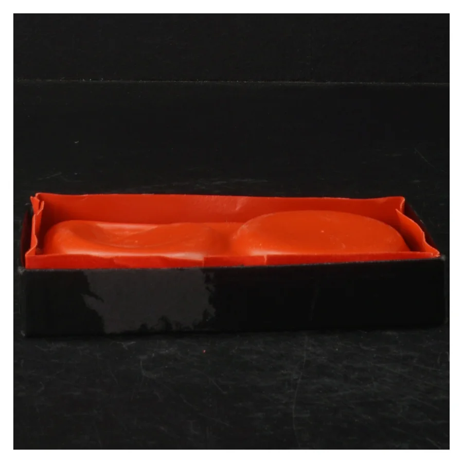 Lysestager i tin med etui (str. Ø. 6,5 cm)