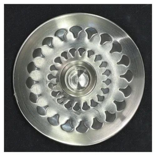 Dekorertinlysestage fra Jørgen Jensen (str. Ø. 6,5 cm)