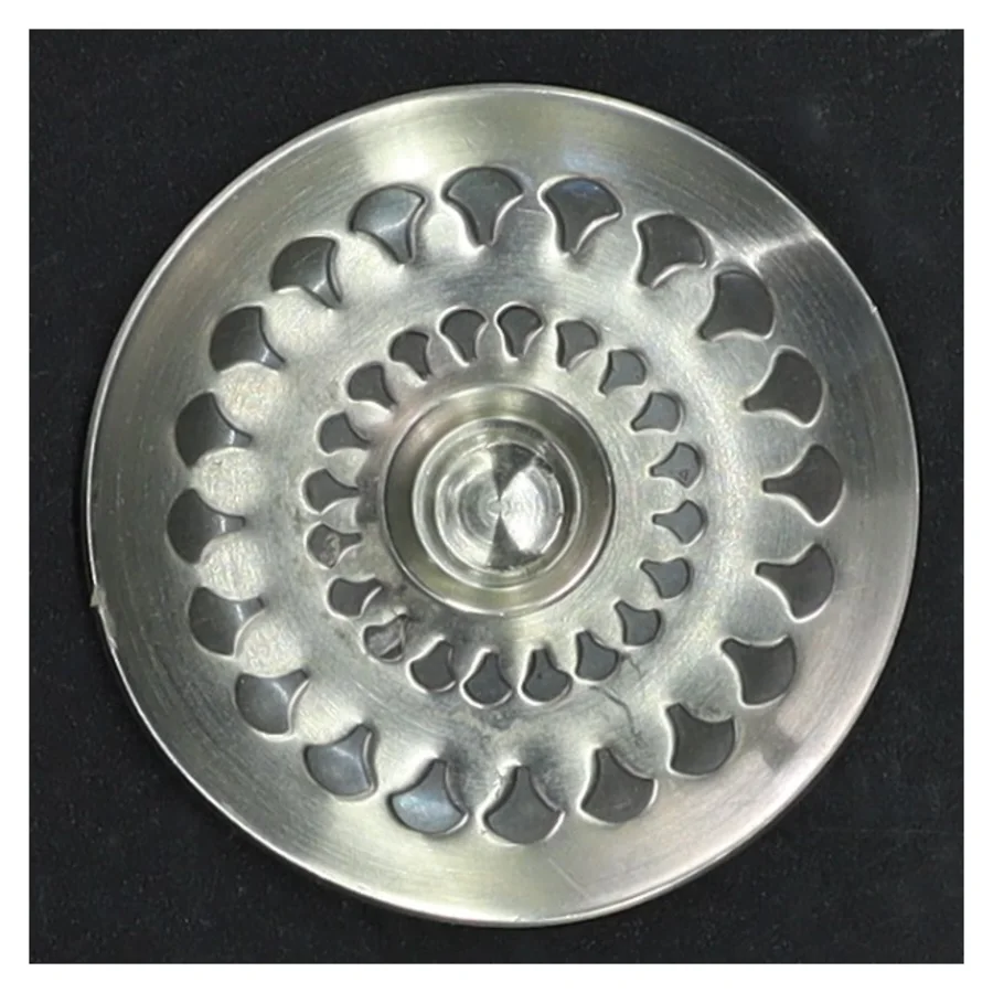 Dekorertinlysestage fra Jørgen Jensen (str. Ø. 6,5 cm)