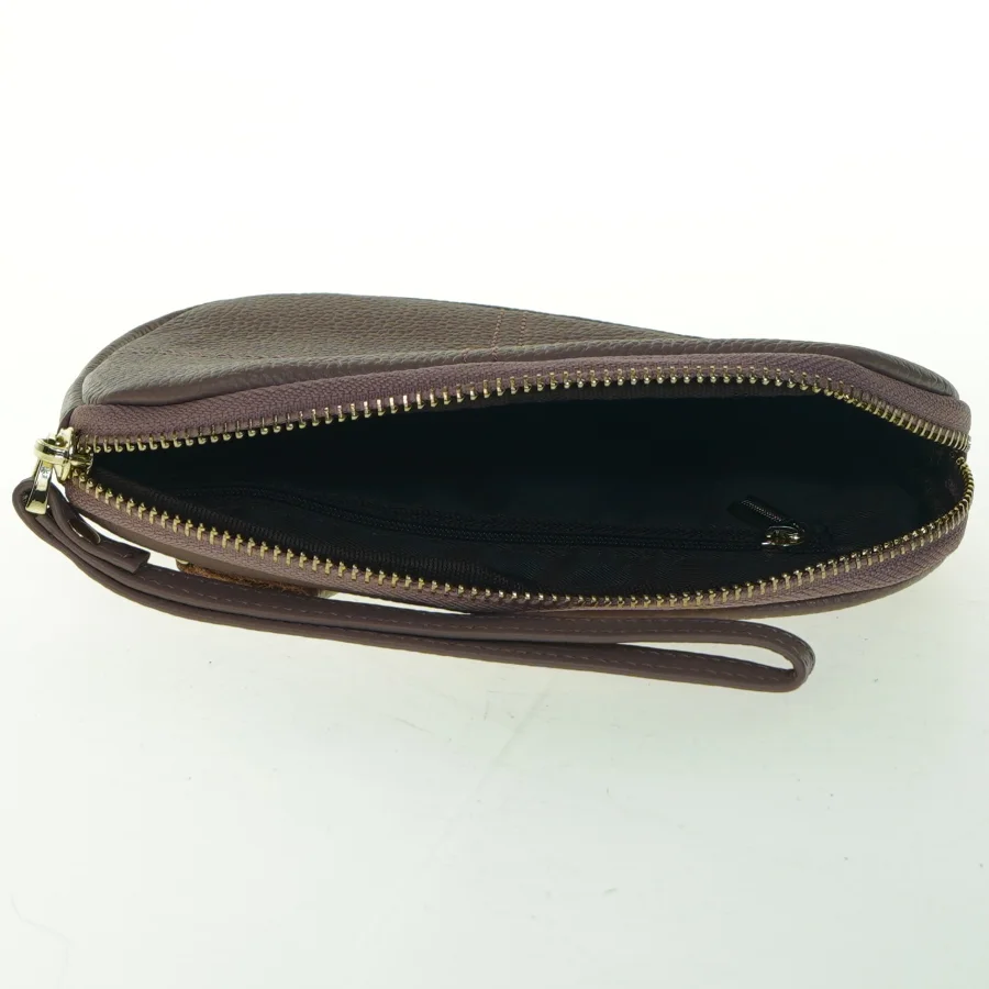 Håndtaske i læder (str. 19 cm)