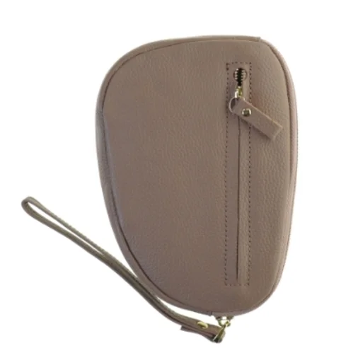 Håndtaske i læder (str. 19 cm)