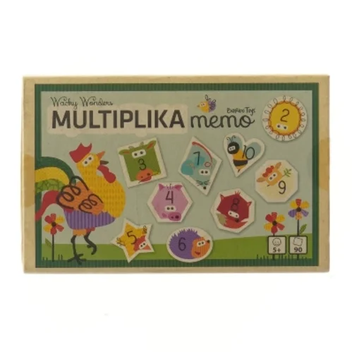 Multiplikation memo spil fra Barbo Toys (str. 17,5x11 cm)