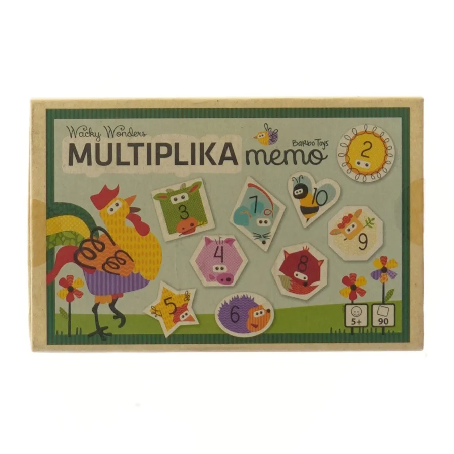 Multiplikation memo spil fra Barbo Toys (str. 17,5x11 cm)