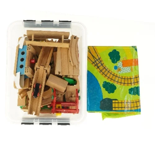 Trætogbane i kasse (str. 40,5x26 cm)