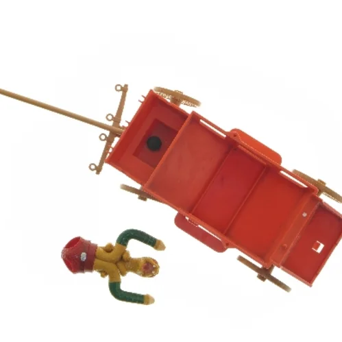 Legetøjsdiligence med figurer (str. 11x10x20 cm)