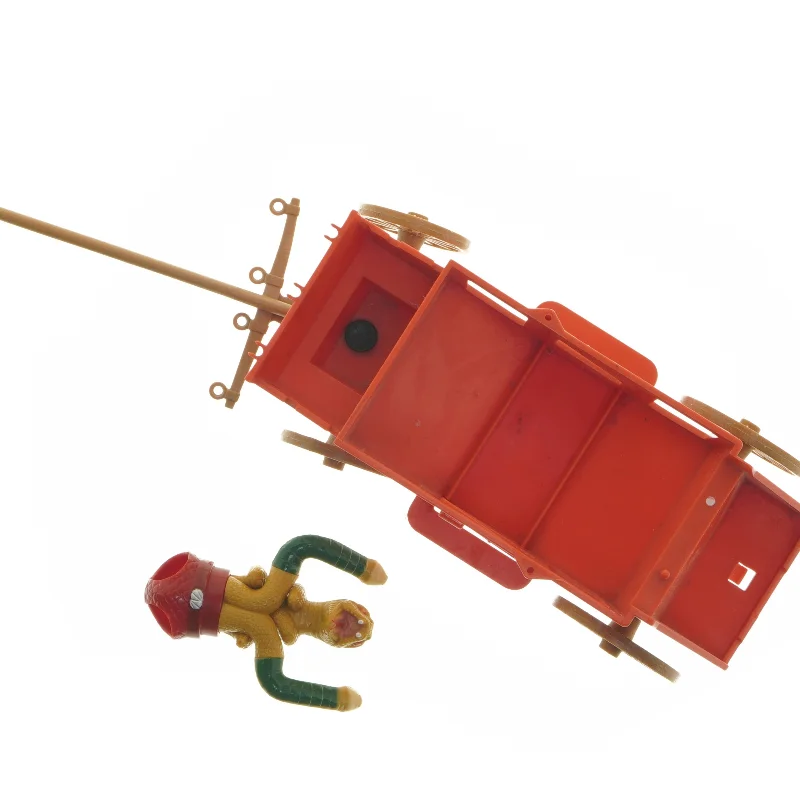 Legetøjsdiligence med figurer (str. 11x10x20 cm)