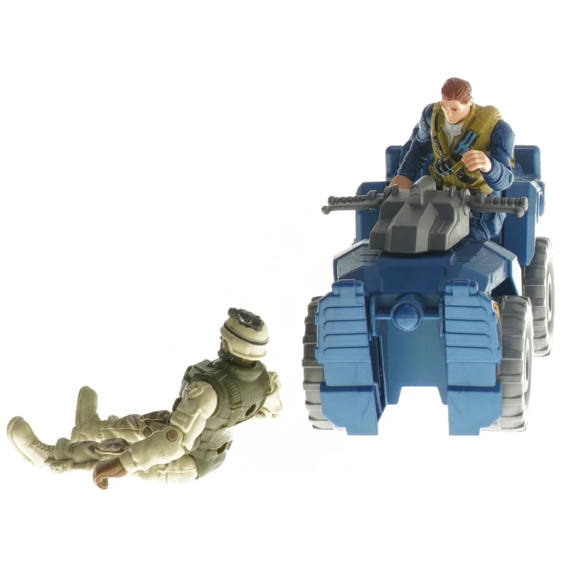 Actionfigurer med køretøj (str. 17 cm)