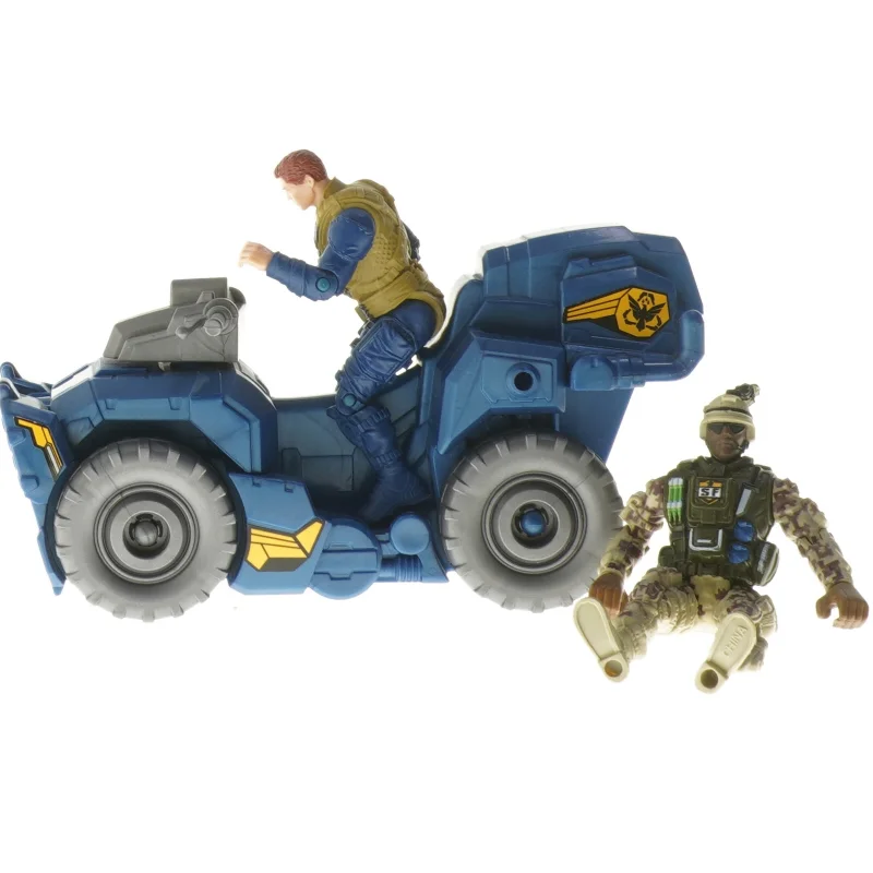 Actionfigurer med køretøj (str. 17 cm)