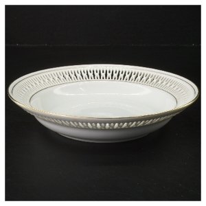 Porcelæn tallerken med guld kant fra Bing & Grøndahl (str. Ø 21,5 cm)