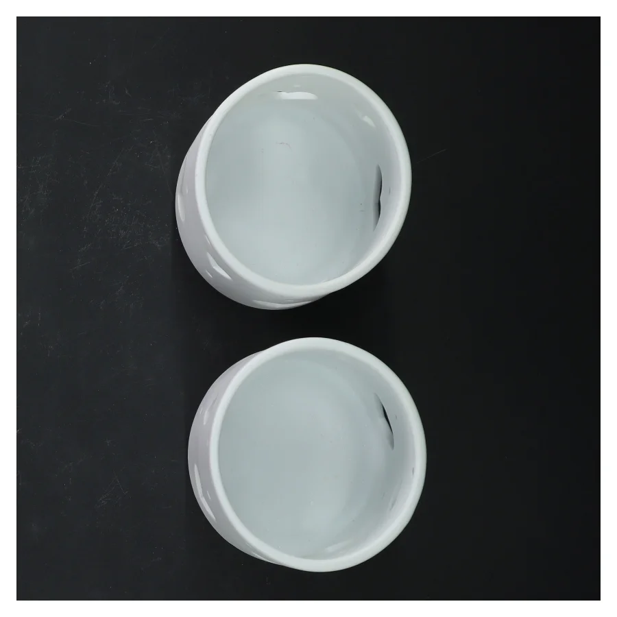 Hvide fyrfadslysestager fra Scandinavia Gifts (str. 8 cm)