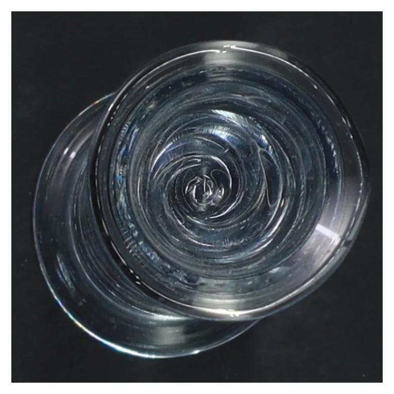 Glasvase med indvendigt design (str. 15 cm)