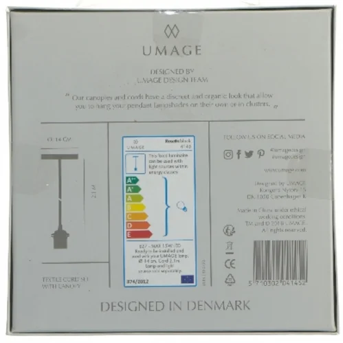 Tekstilledning med baldakin fra Umage (str. Ø 14 cm)