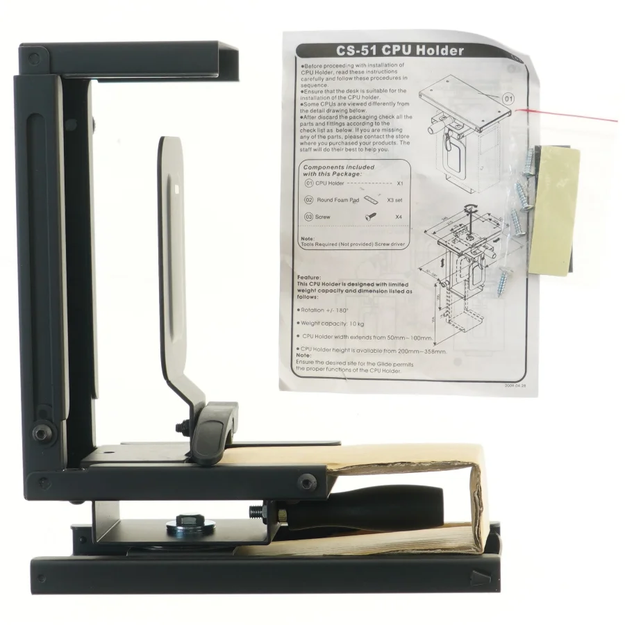 Computer-holder CS-51 til skrivebordet (str. 24,5x28,5x13 cm)